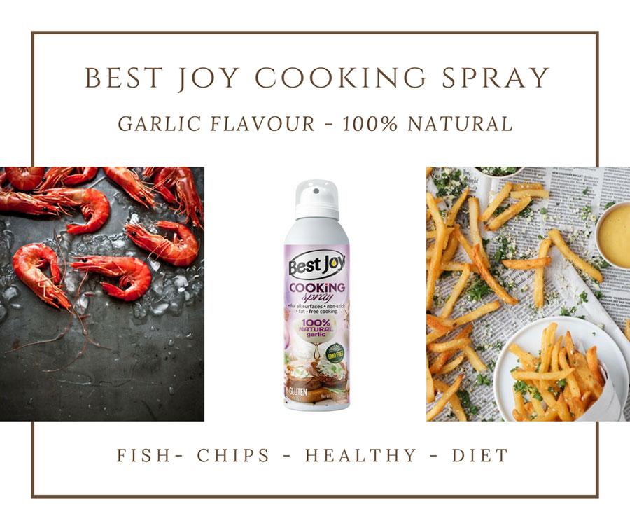 Best Joy Ειδικά Προϊόντα Cooking Spray 100% Natural Garlic 250 ml 