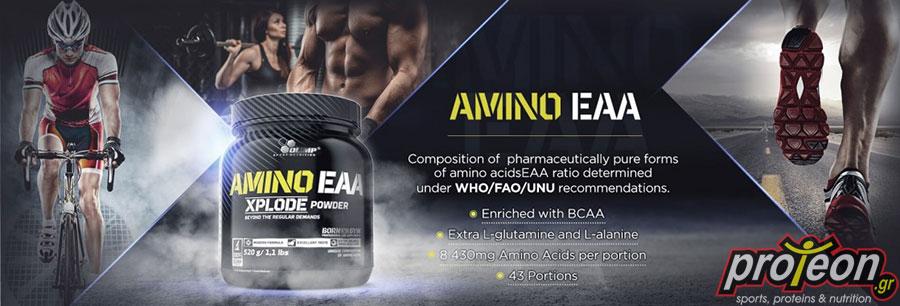 Olimp Sport Nutrition Αμινοξέα σε σκόνη AMINO EAA Xplode Powder 520 gr 