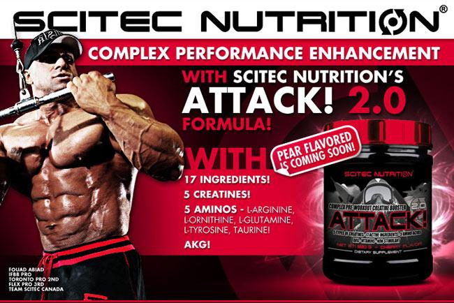 Scitec Nutrition - Φόρμουλες Κρεατίνης - Attack 2.0 720 gr