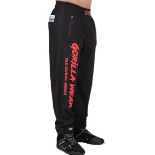 Gorilla-Wear-Augustine-Old-School-Pants-Black-Red