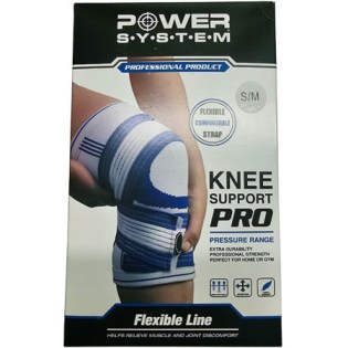 Power-System-Knee-Support-Pro-With-Strap-White-24